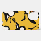 Floral  geel patroon met schetterende hand dr Case-Mate iPhone case (Achterkant (horizontaal))