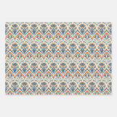 Floral  geïnspireerde Art Deco Inpakpapier Vel (Voorkant 3)