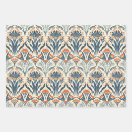Floral  geïnspireerde Art Deco Inpakpapier Vel