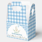 Floral Gekke Goose Blue Verjaardag Dank u Bedankdoosjes (Geopend)