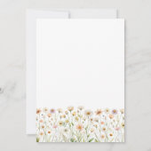 Floral Gekke Goose Girl Baby shower Kaart (Achterkant)