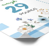 Floral Gekke Goose Milestone Foto Poster (Hoek)