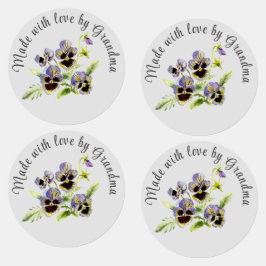 Floral gemaakt door ijzerhoudende etiketten Labels