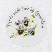  Floral gemaakt door ijzerhoudende etiketten Labels (Design 2)