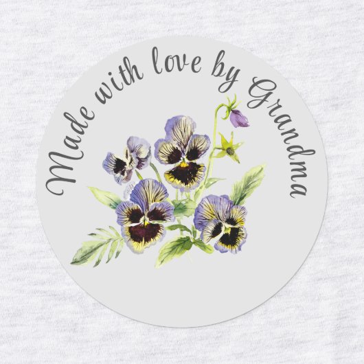  Floral gemaakt door ijzerhoudende etiketten Labels (Design 2)