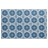 Floral Geometric Classic Blue Stof (Fat Quarter)
