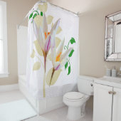 Floral Geometric Douchegordijn (In situ)