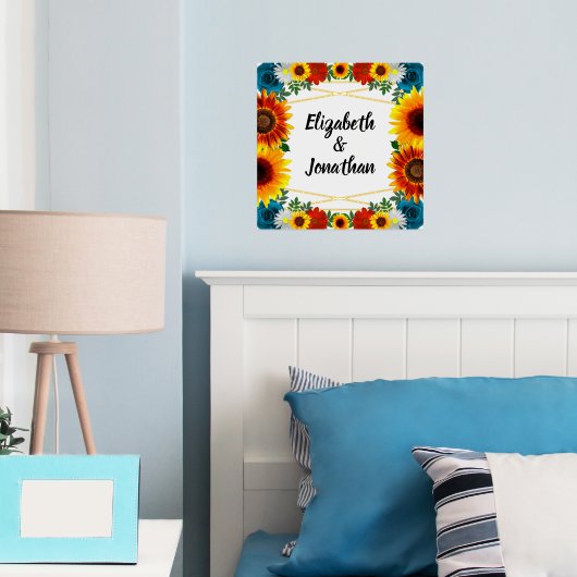 Floral geometric folie afdrukken (Insitu (Slaapkamer))