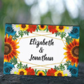 Floral geometric gastenboek