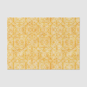 Floral Geometric Gold Beige Tissuepapier