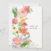 Floral Geometric Gold Flowers van de moderne Water Kaart (Achterkant)