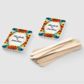 Floral geometric handwaaier (Niet-gemonteerd)