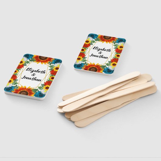 Floral geometric handwaaier (Niet-gemonteerd)