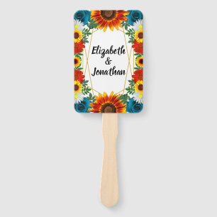 Floral geometric handwaaier