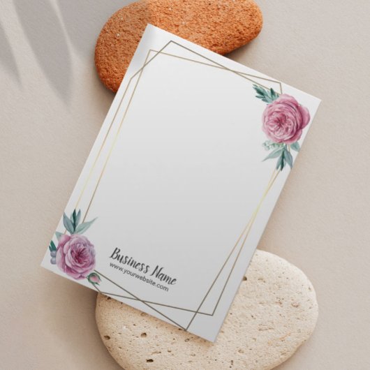  Floral Geometric Lijst Earning Display Visitekaartje