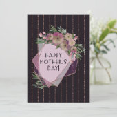 Floral Geometric Lijst voor moeder | MOEDERDAG Kaart (Staand voorkant)