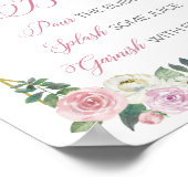 Floral Geometric Mimosa Bar Sign Poster (Hoek)