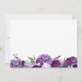 Floral Geometric Script Botanisch Vrijgezellenfees Kaart (Achterkant)