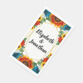 Floral geometric servet (Hoek)