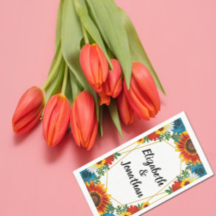 Floral geometric servet