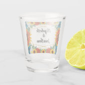 Floral geometric shot glas (Achterkant)