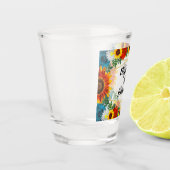 Floral geometric shot glas (Links)