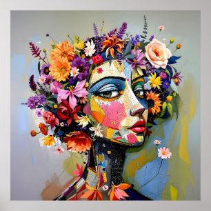 Floral Geometry – een botanisch portret Poster