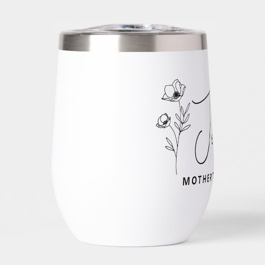 Floral Gepersonaliseerde Moeder van de Bruid Bruid (Voorkant)