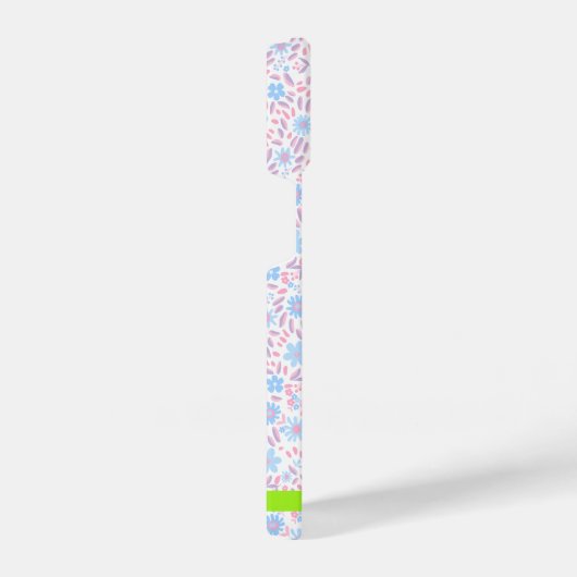 Floral Gepersonaliseerde Naam iPhone Case Hoesje (Rechterkant)