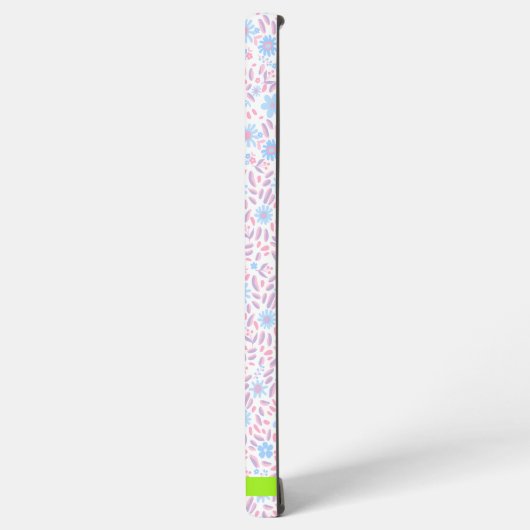 Floral Gepersonaliseerde naam Samsung Hoesje Samsung Galaxy Hoesje (Linkerkant)