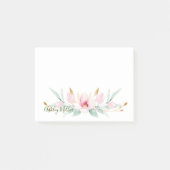 Floral gepersonaliseerde Post-it notities Post-it® Notes (Voorkant)