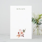 Floral-gepersonaliseerde schrijfbenodigdheden (Staand voorkant)