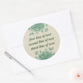 Floral gepersonaliseerde Sticker (Envelop)