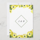 Floral - Gepersonaliseerde Uitnodiging van de Wedd (Achterkant)