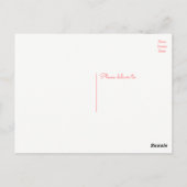 Floral Gerbera Daisy Pink & Yellow Flower Briefkaart (Achterkant)