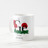 Floral Germanium Element Koffiemok (Voorkant links)