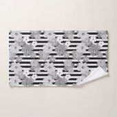 Floral, gestreept bad handdoek (Handdoek)