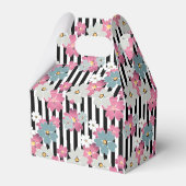 Floral, gestreept bedankdoosjes (Achterkant)