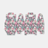 Floral, gestreept bedankdoosjes (Uitgevouwen)