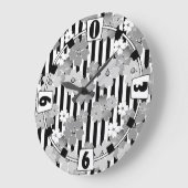 Floral, gestreept grote klok (Hoek)