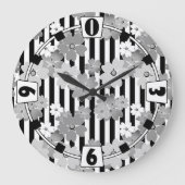 Floral, gestreept grote klok (Voorkant)