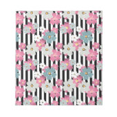 Floral, gestreept notitieblok (Voorkant)