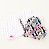 Floral, gestreept notitieboek (Binnen)