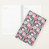 Floral, gestreept planner (Display)