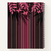 Floral, gestreept, retro notitieboek (Achterkant)