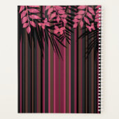 Floral, gestreept, retro planner (Achterkant)