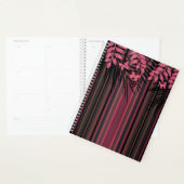 Floral, gestreept, retro planner (Display)