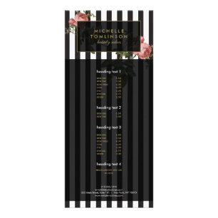  Floral Gestreepte Salon Rack Kaart