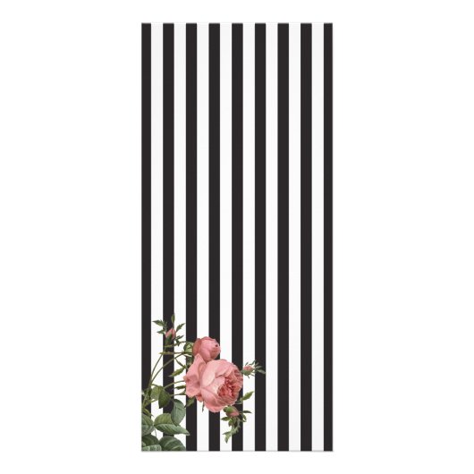  Floral Gestreepte Salon Rack Kaart (Achterkant)