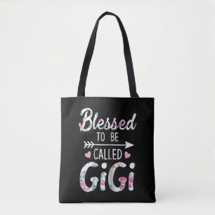 Floral gezegend om Gigi genoemd te worden Tote Bag